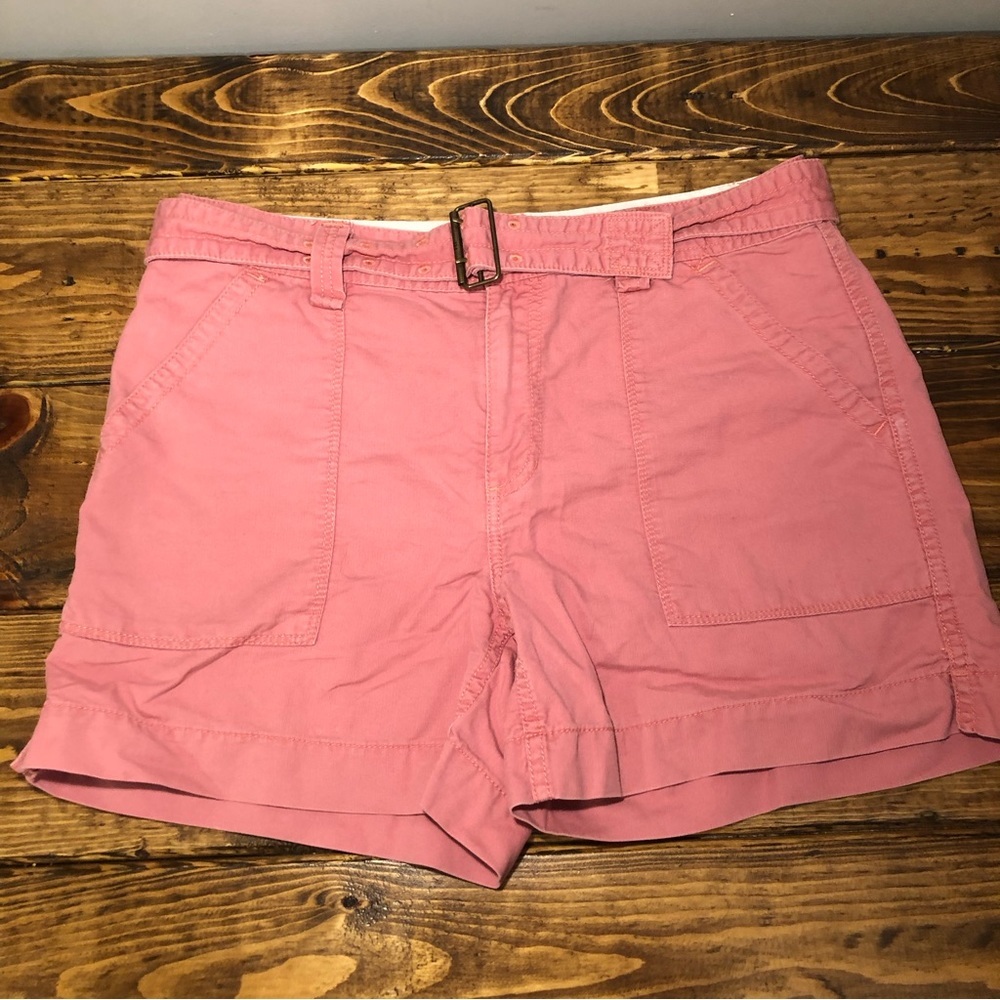 Polo Jeans Co Salmon 100% Cotton Cords Shorts Sz 10